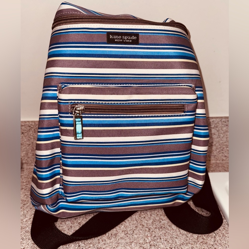Kate Spade New York Mini Backpack – Striped Nylon